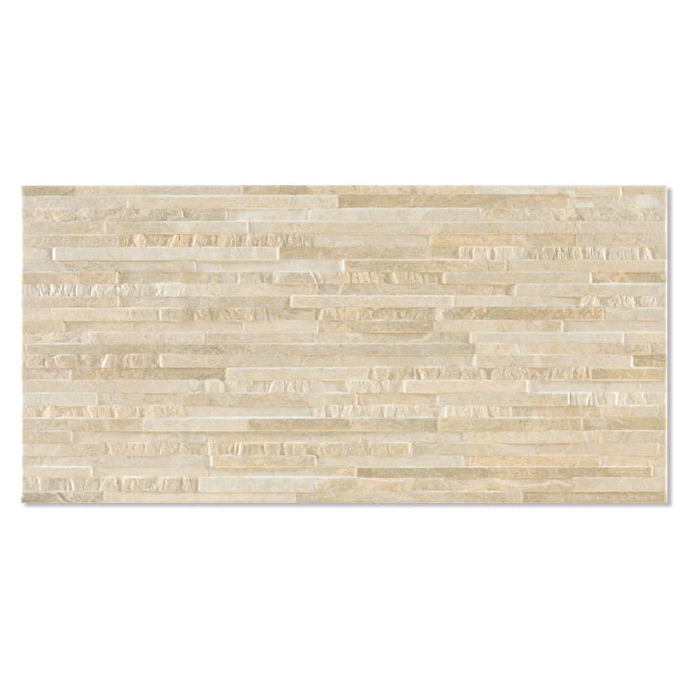 Veggflis Alcaria Beige Matt Relieff 30x61 cm